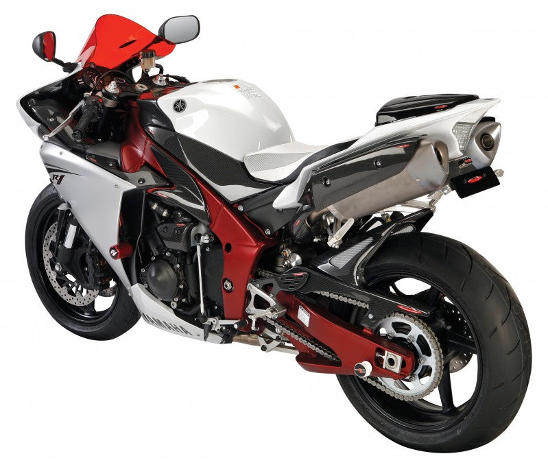 Yamaha YZF-R1 09-2014 Rear Hugger by Powerbronze Matt Black & Silver M ...