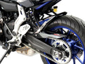 Yamaha YZF-R7  2021-2024 Matt Black & Silver Mesh Rear Hugger by Powerbronze
