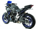 Yamaha MT-07 & FZ-07 14-2023 Rear Hugger by Powerbronze Gloss Black & Silver Mesh