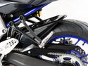 Yamaha YZF-R7  2021-2024 Matt Black & Silver Mesh Rear Hugger by Powerbronze