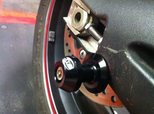 NEW 8mm Paddock Stand Bobbins, Black Anodised CNC Machined  Race,Track BSB,WSB,