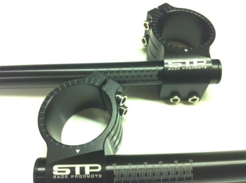 Yamaha 50mm STP Tek2 Calibrated road race black anodised Clip-Ons handlebars BSB