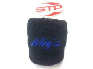 Ninja Motorcycle Front Brake Master Cylinder Shrouds Socks Cover Blue Logo