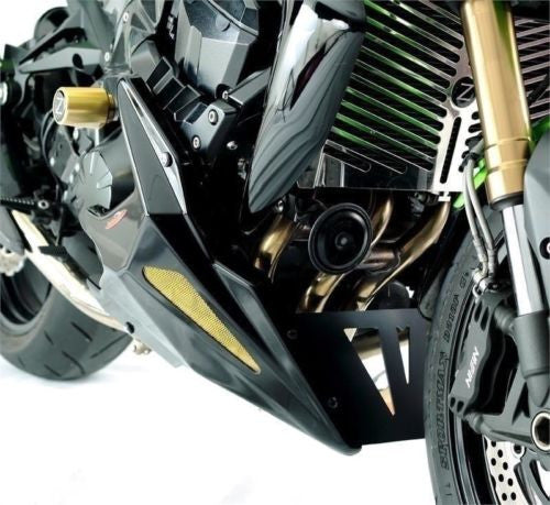 Kawasaki Z750 04-2011 Carbon Look with Gold Mesh Belly Pan by
