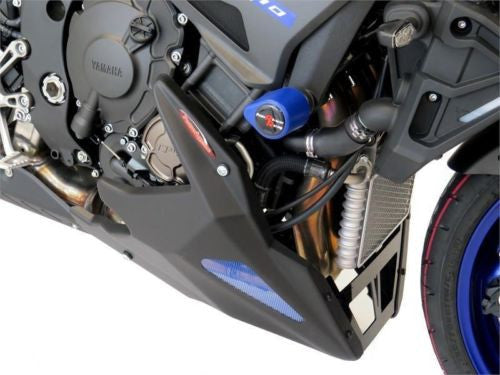 Yamaha MT-10 & FZ-10 2016-23 Belly Pan Matt Black with Blue Mesh by Powerbronze RRP £172