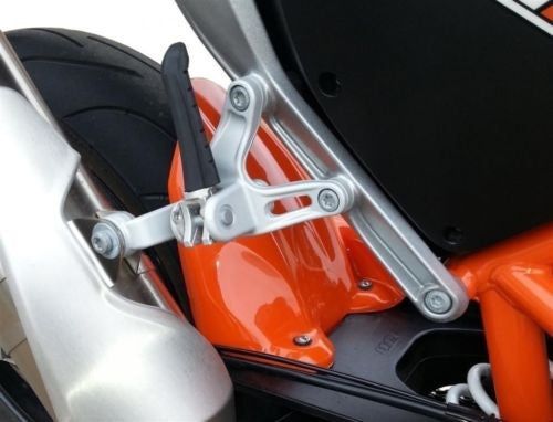 KTM 690 Duke 2012 >  Gloss White  Rear Hugger by Pyramid Plastics