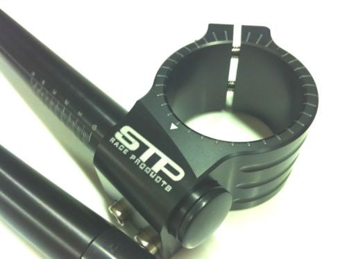 Yamaha 50mm STP Tek2 Calibrated road race black anodised Clip-Ons handlebars BSB