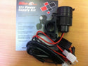 12V FUSED MOTORCYCLE MOTORBIKE QUAD BOAT USB POWER SUPPLY KIT SAT NAV ETC