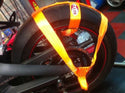 Motorbike Transport Tie Down Wheel Strap  Polyester webbing Strap ORANGE