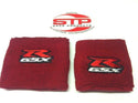 Suzuki GSX-R Red Motorcycle Front & Rear Brake Reservoir Shrouds Socks Cover
