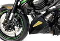 Kawasaki Z800   2013-2016  Belly Pan  Black with Silver Mesh by Powerbronze..