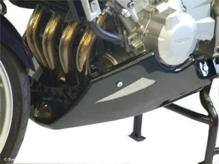 Yamaha FZ-6  2004-2006  Belly Pan Black & Silver Mesh Powerbronze RRP £172