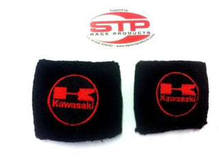 Kawasaki Motorcycle F&R Brake Master Cylinder Shrouds Socks Cover pair Red