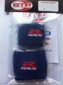 Suzuki GSX-R Blue Motorcycle Front & Rear Brake Reservoir Shrouds Socks Cover