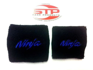 Ninja Motorcycle F&R Brake Master Cylinder Shrouds Socks Cover pair Blue