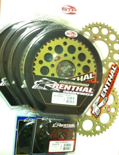 BMW HP-4 Carbon  Renthal Ultralight Anodised 9 Sprocket set fits 520 Chain