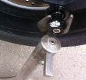 Swingarm Spools Bobbin M8/8mm Black Anodised CNC Machined Race Track BSB WSB