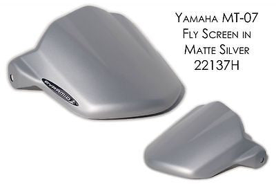 Yamaha MT07 & FZ07 14-2015 Short Fly Screen Matt Silver Finish by Pyramid