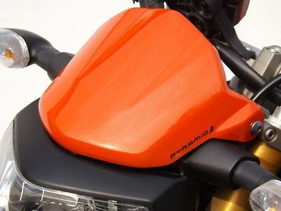 Yamaha MT09 & FZ09  2013-2016  Short Fly Screen Orange Finish  by Pyramid