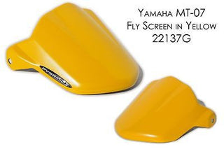 Yamaha MT07 & FZ07 14-2015 Short Fly Screen Yellow Finish by Pyramid