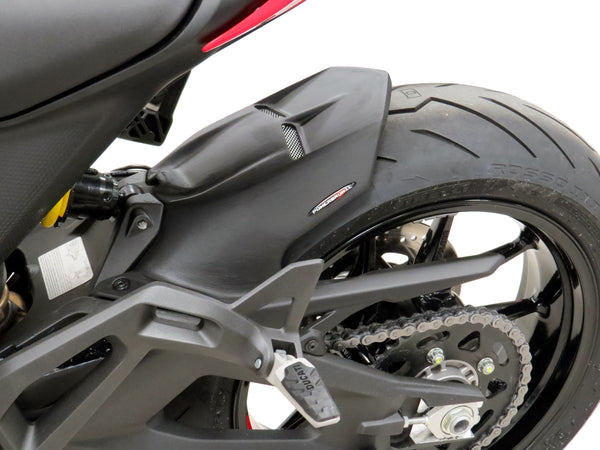 Ducati Monster 950 Plus 21-23 Gloss Black & Silver Mesh Rear Hugger Powerbronze RRP £139