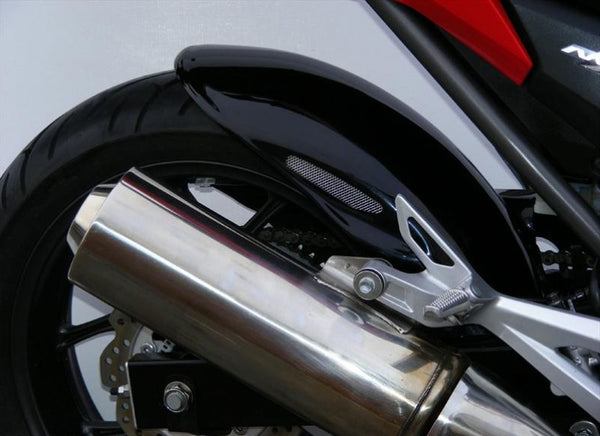Honda NC750S & NC750 X  13-2020 Carbon look & Silver Mesh Rear Hugger Powerbronze