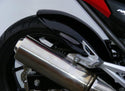 Honda NC700S,X & Integra 12-2014  Gloss Black & Silver Mesh Rear Hugger Powerbronze