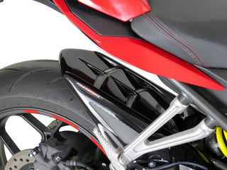 Honda CB650F & CBR650F  14-2018 Carbon Look & Silver Rear Hugger by Powerbronze