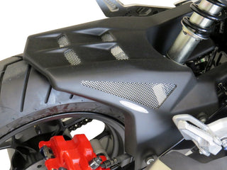 Fits Honda MSX125 Grom  2016-2020  Rear Hugger by Powerbronze Matt Black & Silver