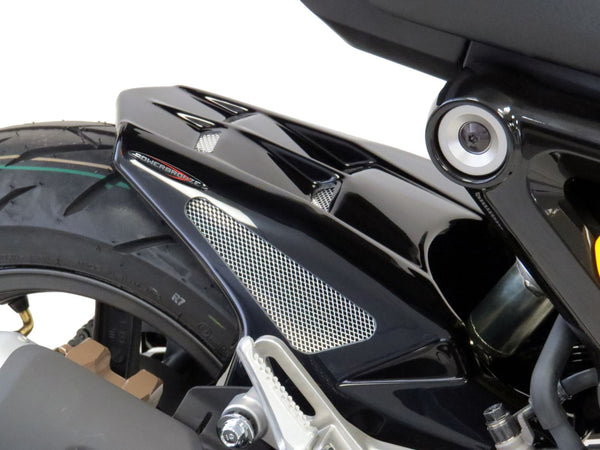Fits Honda MSX 125 Grom 21-2024 Matt Black & Silver MeshRear Hugger by Powerbronze
