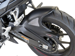 Honda CB500F & X  19-2021  Carbon Look & Silver Rear Hugger by Powerbronze