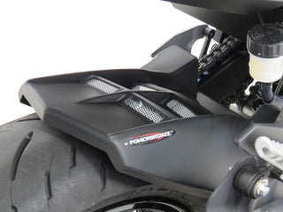 Kawasaki Ninja 400  2018-2023 Carbon Look & Silver Mesh Rear Hugger Powerbronze