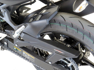 Kawasaki Z400 2019-2023 Gloss Black & Silver Mesh Rear Hugger Powerbronze