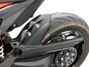 KTM 1290 Super Duke R  20-2024 Gloss Black & Silver Mesh Rear Hugger Powerbronze
