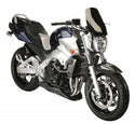 Suzuki GSR600  2006-2011 Rear Hugger by Powerbronze Gloss Black & Silver Mesh.
