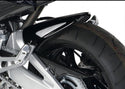 Suzuki GSR600  2006-2011 Rear Hugger by Powerbronze Gloss Black & Silver Mesh.