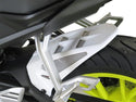 Yamaha MT-125  2020-2023 Matt Black & Silver Mesh Rear hugger by Powerbronze