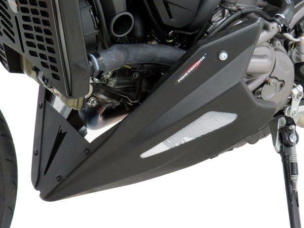 Ducati Monster 950 Plus 2021-2023 Belly Pan Carbon Look with Silver Mesh Powerbronze.RRP £160