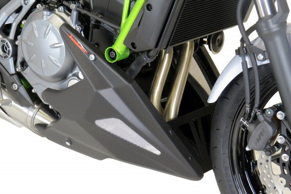 Kawasaki  Z650 RS 22-2025  Belly Pan  Matt Black & Silver Mesh by Powerbronze.