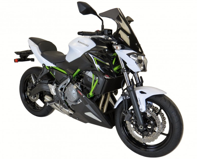 Kawasaki Z650 2017-2025 Belly Pan Gloss Black & Silver Mesh by