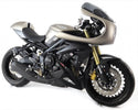 Triumph Street Triple 13-2016 Belly Pan Gloss Black & Silver Mesh Powerbronze..