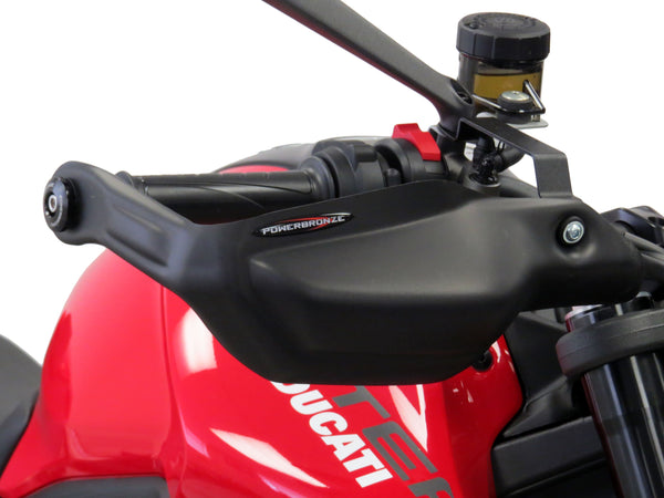 Ducati Monster 950 21-25 Matt Black Handguard/Wind Deflectors Powerbronze
