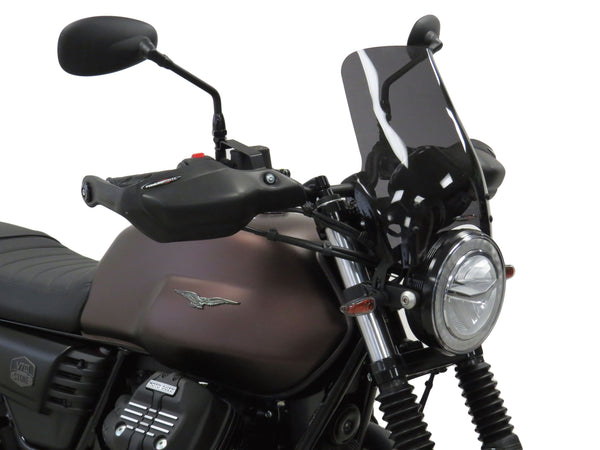 Moto Guzzi V7 Special 17-2022  Matt Black Handguard/Wind Deflectors Powerbronze