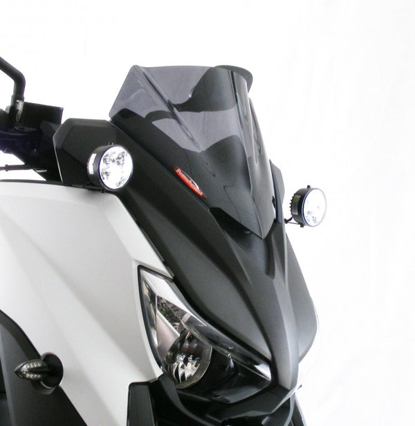 Yamaha X-MAX 400  13-2017  Airflow Dark Tint DOUBLE BUBBLE SCREEN by Powerbronze.