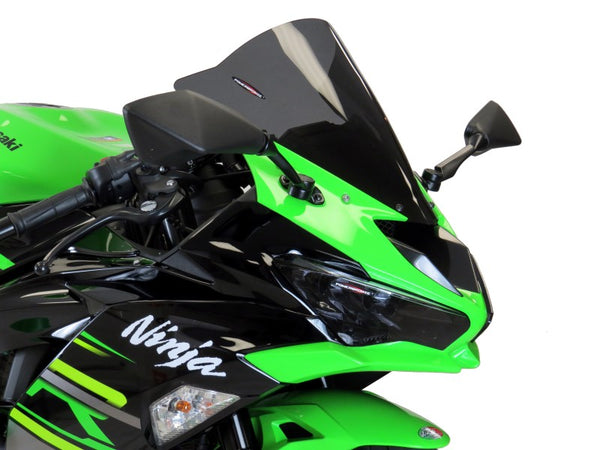 Kawasaki ZX6-R 19-2020  Airflow Light Tint DOUBLE BUBBLE SCREEN by Powerbronze.