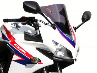 Fits Honda CBR500R  13-2015 Airflow Light Tint DOUBLE BUBBLE SCREEN by Powerbronze