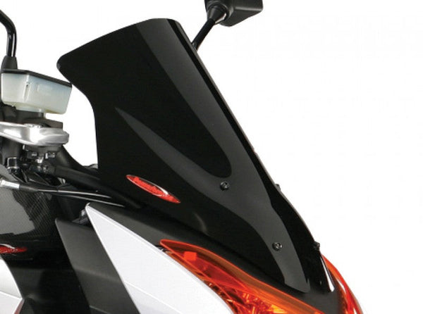 Kawasaki Z1000  10-2013  Airflow Solid Black DOUBLE BUBBLE SCREEN by Powerbronze
