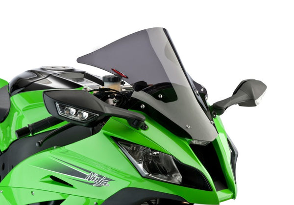 Kawasaki ZX10-R  11-2015  Airflow Dark Tint DOUBLE BUBBLE SCREEN by Powerbronze