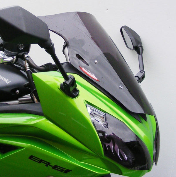 Kawasaki ER6-F  12-2017  Airflow Dark Tint DOUBLE BUBBLE SCREEN by Powerbronze.