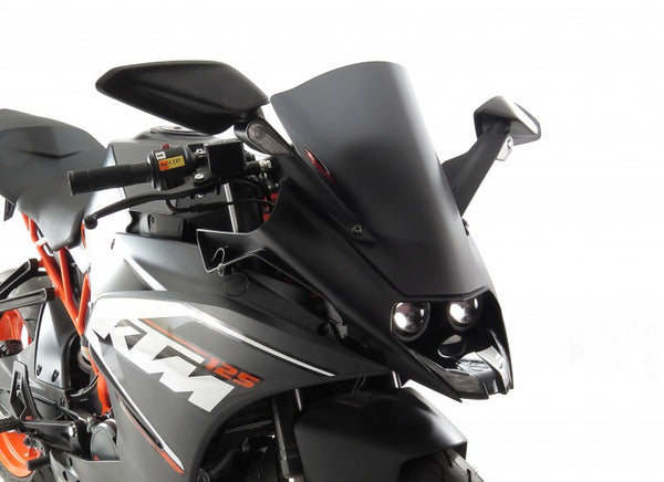 KTM RC 125  15-2021  Airflow Dark Tint DOUBLE BUBBLE SCREEN by Powerbronze.